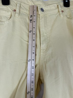 Gap Baggy Mid Rise Jeans 30 10 Womens Yellow Ultrasoft Denim New NWT