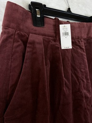 Banana Republic Wide Leg Pants 6 Womens Velvet High Rise New NWT $180