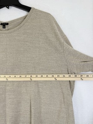 Talbots 3X Petite Tops Sweater Beige Elbow Sleeve Plus Size Womens 3XP