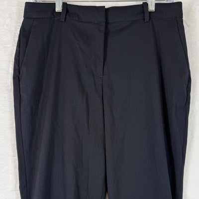 HM Dress Pants Women 8 Navy Blue Slim Ankle