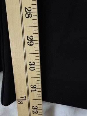 Jones New York XL Ponte Pants Black Pull On Straight Leg Mid Rise New