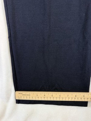 Vintage Talbots Knit Pants XL Navy Blue Pull On Straight Leg