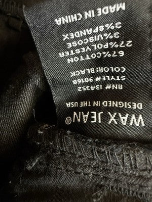 Wax Jeans But I Love You 3 26 Womens Black Denim Butt Lifting Skinny