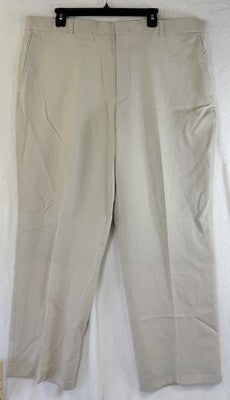 LL Bean Classic Fit Chino Pants 42 Mens 42x28 Khakis Tan Beige Mens