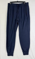 J Crew Mens Pajama Pants Medium Navy Blue Joggers Double Knit PJ