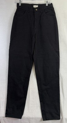 Vintage 80s Women Jeans 8 Moda Intl High Rise Mom Black Made In USA 100% Cotton