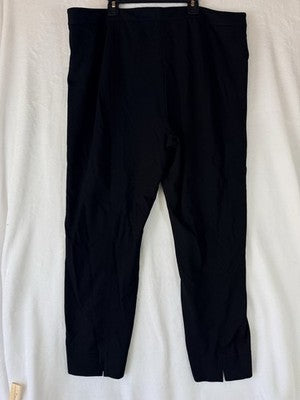 Talbots Dress Pants 18 Black Ponte Knit Stretch Plus Size Womens