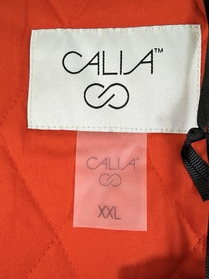 Calia Jacket XXL Womens Crop Rain Trench Coat 2X Hooded Tan Beige New NWT  $118