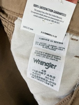 Wrangler Carpenter Shorts 46 Mens Brown 11” New NWT