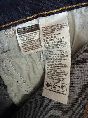 Levis 724 High Rise Slim Straight 30 Womens Dark Blue Rinse 30x28 Levi’s New NWT