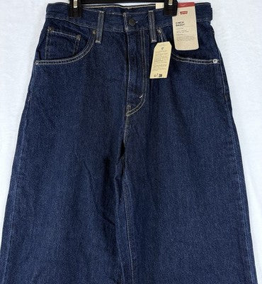 Levis Cinch Baggy Jeans 27 Womens Dark Blue High Rise 27x31 Levi’s New NWT