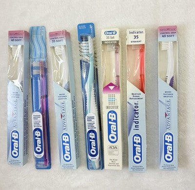 Oral B Advantage Toothbrush Lot Vintage Indicator 35 40 Soft 90s 1994 1996 New