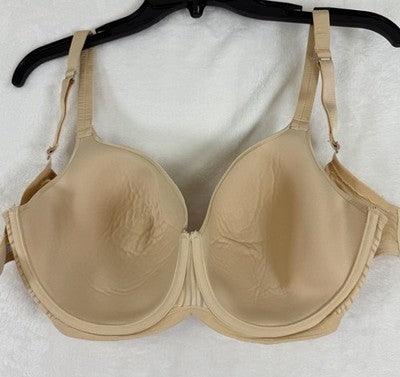 True&Co She Walks In Beauty Light Bra 38E Beige Underwire Womens