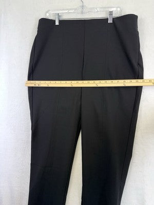 Chicos Brigitte Slim Ankle Pants 2.5 Black Pull On 14 Womens Nylon Stretch