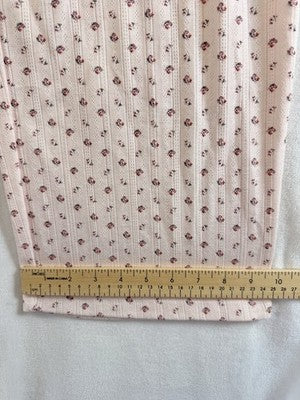 Gap Body Pajama Crop Pants Small Pointelle Pink Floral PJ Womens New