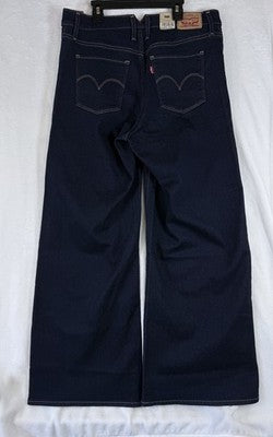 Levis 318 Shaping Wide Leg Jeans 31 Womens Dark Blue 31x32 Levi’s New NWT