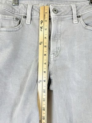 American Eagle Stovepipe Jeans 000 Gray Womens Straight Leg Denim