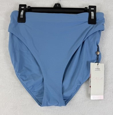 Calia Swim Bottom Large Womens Blue Core Mid Rise Bikini Swimwear New NWT