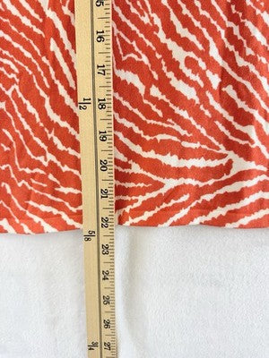 Alexandra Bartlett Sweater Large Sleeveless Red Animal Print Womens Tops
