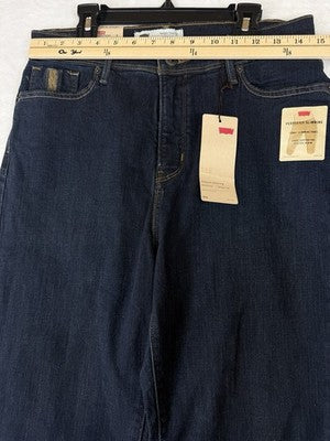 Levis 512 Perfectly Slimming Straight Jeans 12 31 Womens 31x30 Blue New NWT