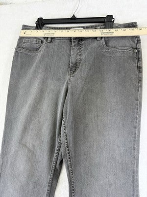 Coldwater Creek Jeans 16 Gray Bootcut Womens