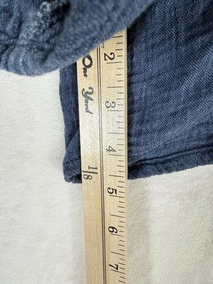 Gap Cotton Gauze Denim Easy Shorts  Large Tall Womens Blue Pull On New NWT