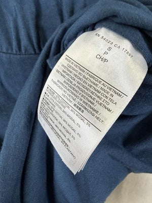 Banana Republic Dress Small Blue Womens Jersey Knit Blouson Long Sleeve Modal