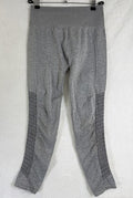 Fabletics Leggings Medium 7/8 Gray High Waisted Seamless Workout Gym Womens