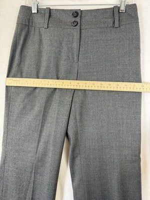 Talbots Pants 6 Petite Gray Wool Stretch Made In Italy Straight Leg Lined Women