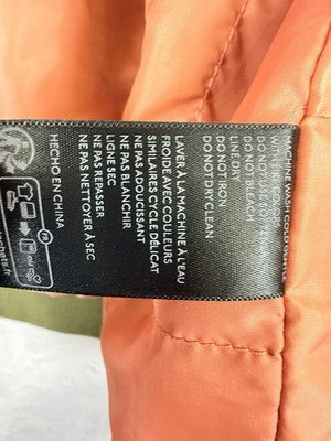 We The Free Vegan Leather Bomber Jacket Green Small Womens Free People