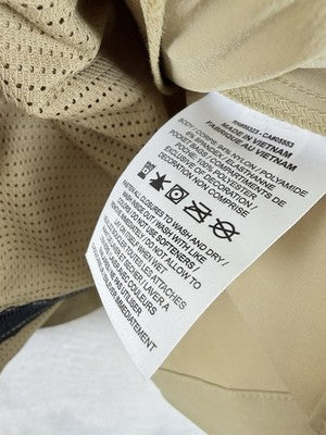 Nike Tech Woven Jacket Large Mens Parachute Beige Black Hooded New NWT $145