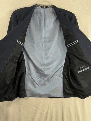 Tommy Hilfiger Blazer Men’s 42 Regular Blue 100% Wool 2 Button Suit Jacket