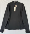 Calia 1/4 Zip Pullover Large Black Cold Weather Dash Womens New NWT