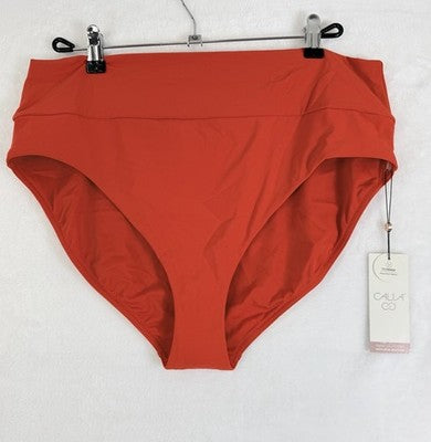 Calia Swim Bottom XL Red High Rise Wide Band Womens Tankini Swimwear New NWT