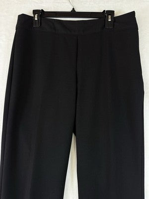 Liz Claiborne Classic Pants 10 Black Side Zip Womens