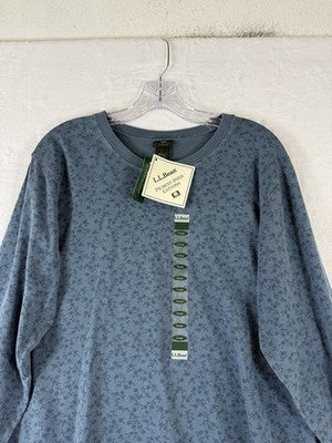 LL Bean Women Large Top Long Sleeve Pigment Dyed Made In USA 90s Vintage New NWT