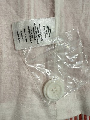 Talbots Seersucker Blazer 16W Jacket 100% Cotton Red White Striped Womens Plus