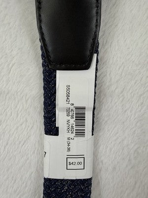 Nike G-Flex Woven Stretch Golf Belt Small Mens Blue 30 32 New NWT