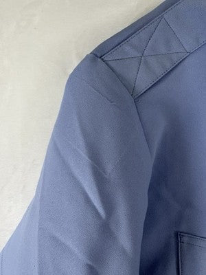 Blauer 8610 Z Shirt XL Short Sleeve Zippered Polyester Police Uniform Blue Mens