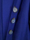 Eleven Stitch Design Cardigan Medium Blue Artsy Lagenlook Art To Wear Womens