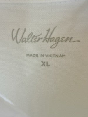 Walter Hagen Golf Polo XL Womens Flutter Sleeve White New NWT