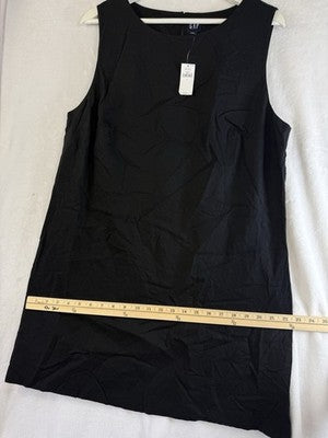 Gap Linen Blend Mini Shift Dress Large Women Sleeveless Lined Short New NWT