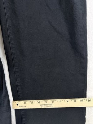 Chicos Jeans Size 3 Tall High Rise Straight Leg Womens Size 16 Black Denim