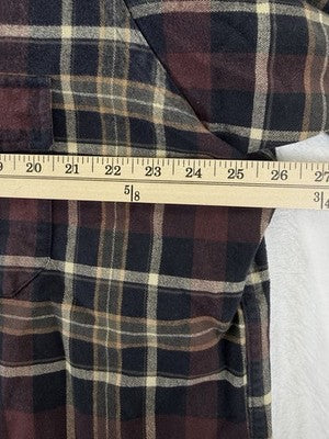 LL Bean Chamois Flannel Shirt XL Mens Button Up Long Sleeve Plaid Vintage 90s