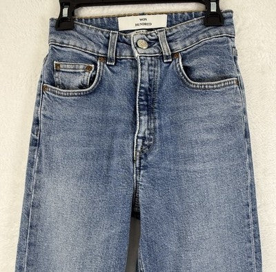 Won Hundred Jeans 24 32 Marilyn B True Blue Skinny Denim Made Italy Womens