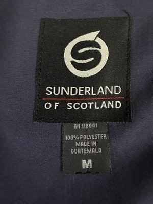Sunderland Of Scotland Golf Jacket Windbreaker Medium Short Sleeve Men Navy Blue