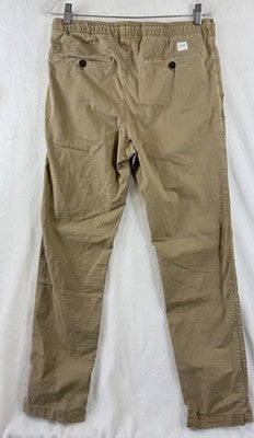 American Eagle Flex Khaki Joggers Pants Small Mens Beige Pull On