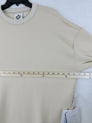 Obermeyer Explorer Tech Crew Mens Medium Sweatshirt Pullover Cement New NWT