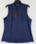 Bad Birdie Polo Womens Small Golf Sleeveless Navy Blue New NWT