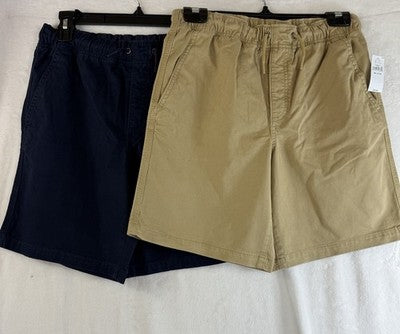 Gap Kids Shorts Lot XXL 14/16 Boys Blue Tan Relaxed Easy Pull On 6.5” New NWT